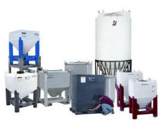 plastic hopper bins